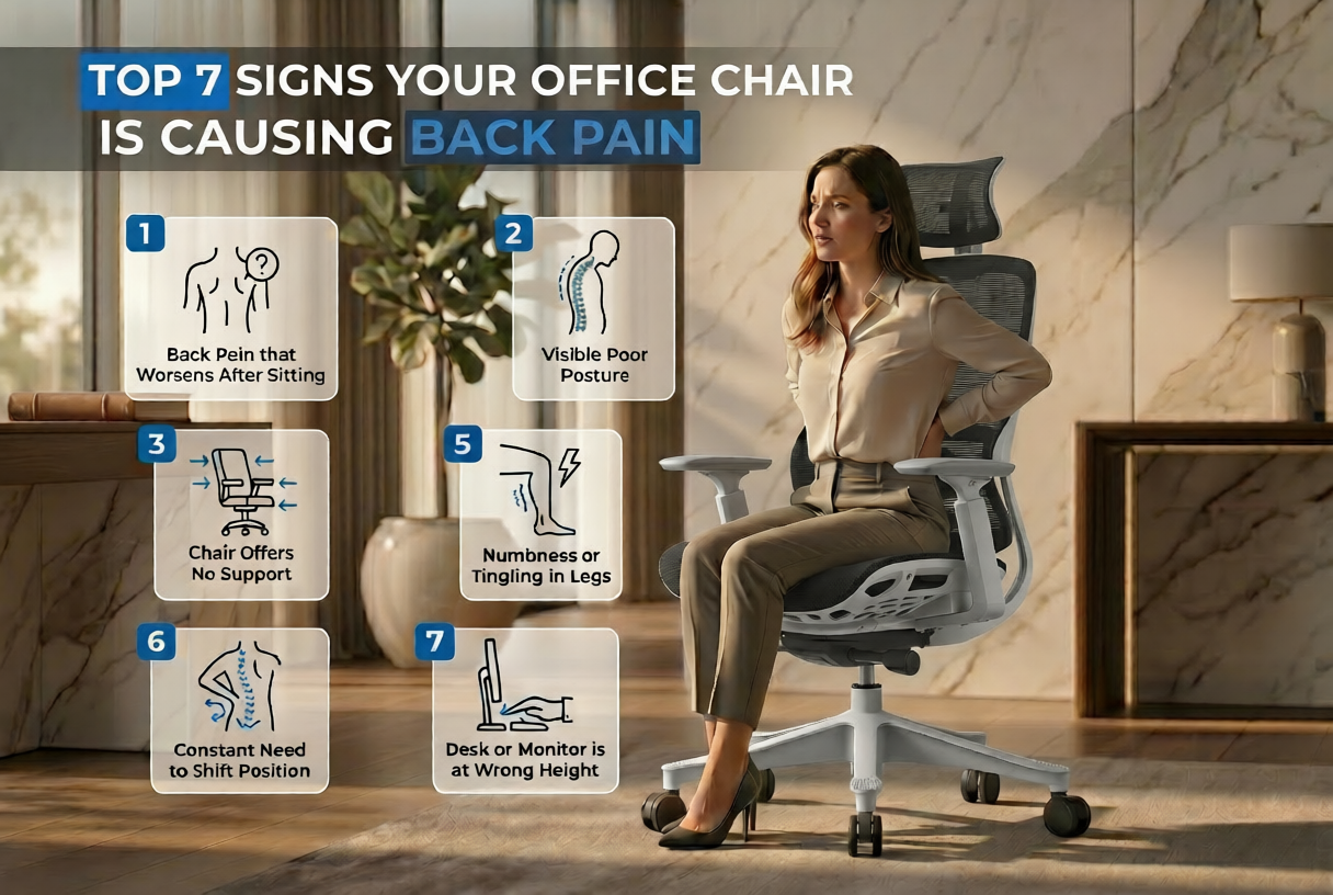 Top 7 Signs Your Office Chair Is Causing Back Pain