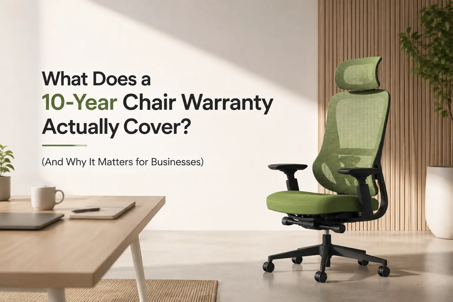 What Does a 10-Year Chair Warranty Actually Cover? (And Why It Matters for Businesses)