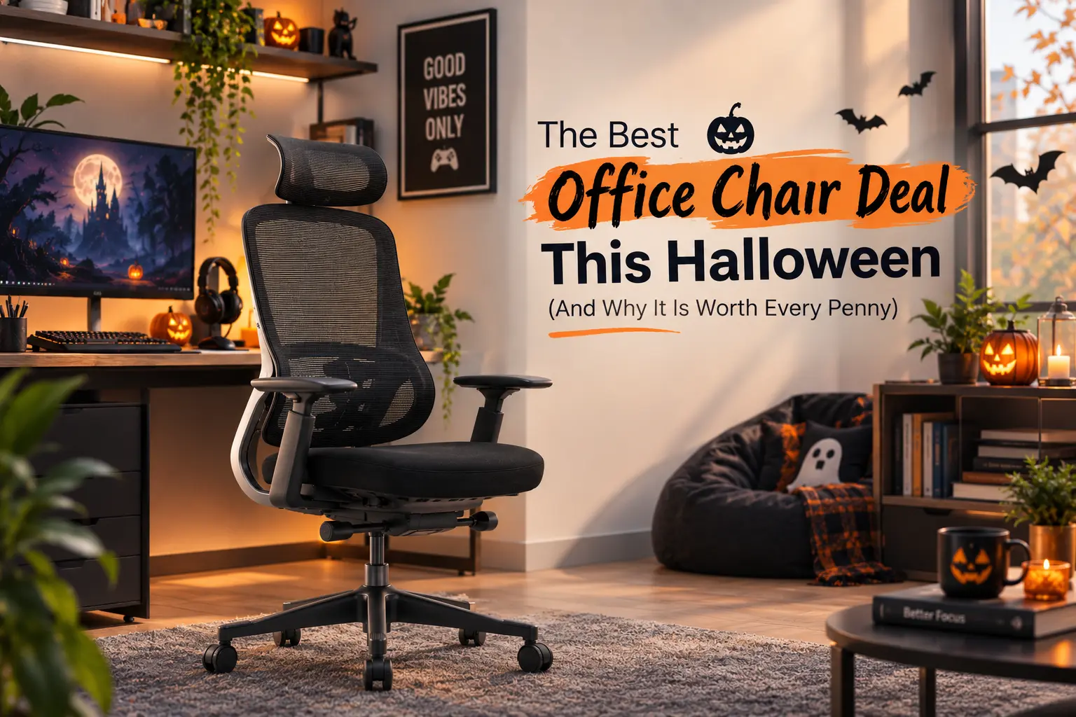 Halloween Office Chair Deal Workspace